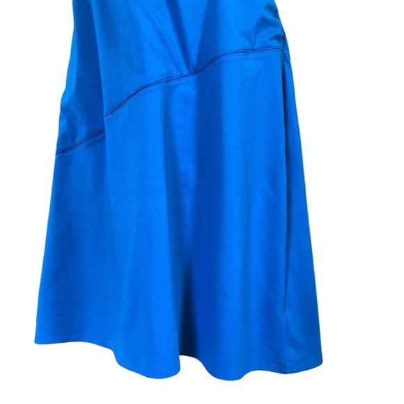 Athleta Nectar Deep Teal/Turquoise Faux Wrap Dress  (Size LP) - Picture 4 of 13